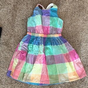 Gap Kids Colorful Plaid Dress size Medium